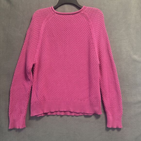 Lauren Ralph Lauren Roll Neck Chunky Knit Sweater Womens Size L Pink Preppy - Picture 3 of 7